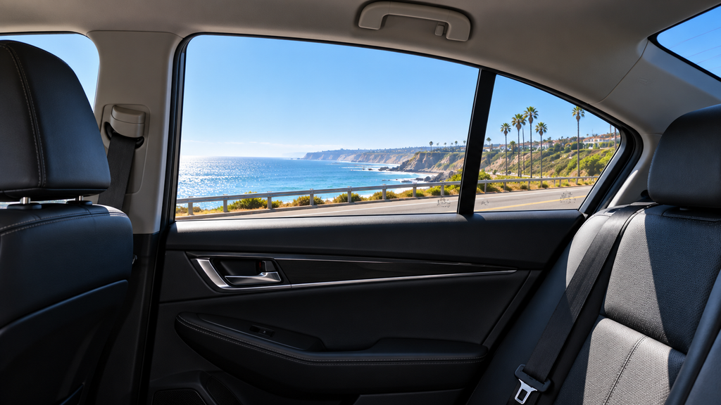 Clear outward visibility through ceramic car window tint